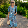 Vestido fluido con un efecto favorecedor