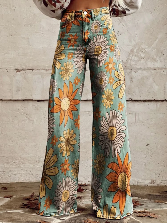 Pantalon Palazzo Floral